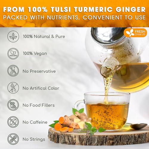 Premium 135 Bags Tulsi Turmeric Ginger Tea (135 Tea Bags)