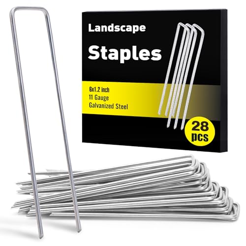 28 Pack Landscape Staples 6 Inch (6 Inch)