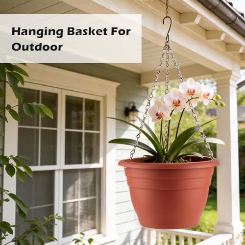 Hanging Planters 11 Inch (Red / 11 Inch-3P)