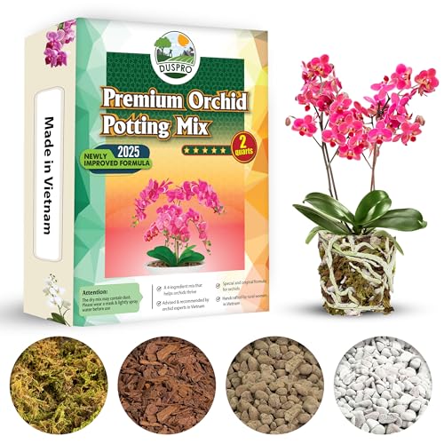 4in1 Orchid Potting Mix For Repotting (Orchid Potting Mix 2 Quarts)
