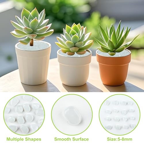4000pcs 5 8mm White Glowing Pebbles Glow Pebbles Aquarium Rocks Glow in The Dark Decorative Stones for Walkways Driveway Yard Grass Fish Tank Plant Pots (4000 Count)