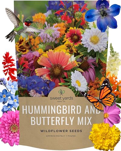 Bulk Wildflower Seeds Butterfly and Hummingbird Mix (16 Ounce)