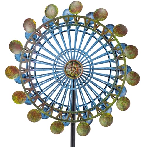 360° Wind Spinners Outdoor (13-Green+Blue)