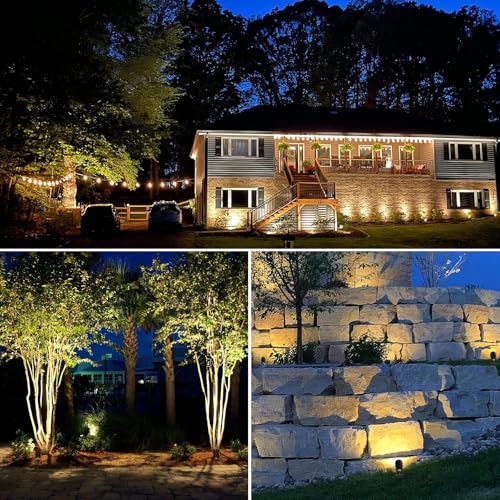 3W Low Voltage Landscape Lighting Spot Lights with Connectors 8Pack (8 Pack)