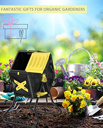 18.5 Gal Tumbling Compost Bin from BPA Free Material (18.5 Gal)