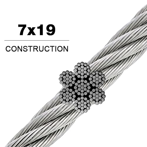 304 Stainless Steel Cable Wire Rope 3 (150 Foot)