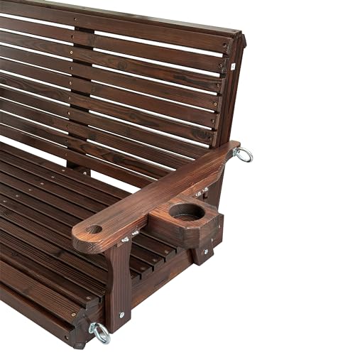 Wooden Porch Swing 2 (Rustic / 4.5 FT Extra Large)