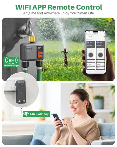 WiFi Sprinkler Timer 2 Zone (2 Zone Brass Inlet & Outlet)