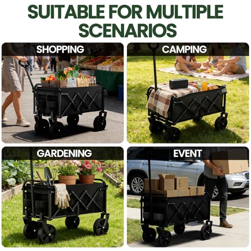 Foldable Wagon (Black D Handle / 100L)