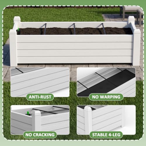 Small Raised Garden Bed (Ashen / 43.31*17.72*12.6)