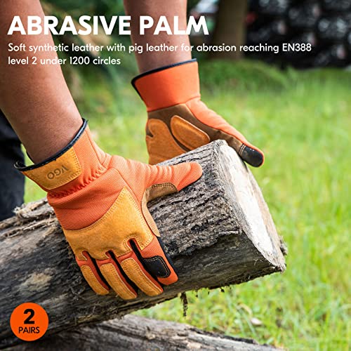 Gardening Work Gloves for Men (Blue / Small)