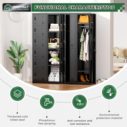 Metal Loker with 1 Doors (Black / 1 doors)