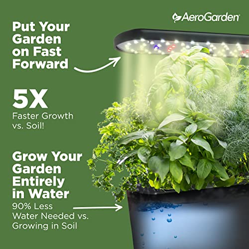 Harvest Indoor Garden Hydroponic System with LED Grow Light (Black / Harvest)