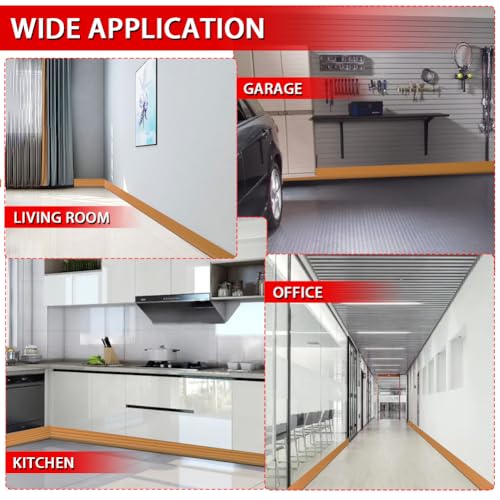 Vinyl Wall Base Rubber Baseboard Molding Trim Self Adhesive 4" Wide