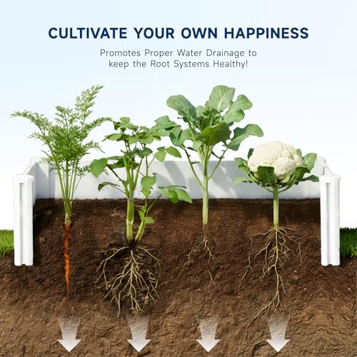 4x4x1ft Vinyl Raised Garden Bed (White / 4x4x1FT)