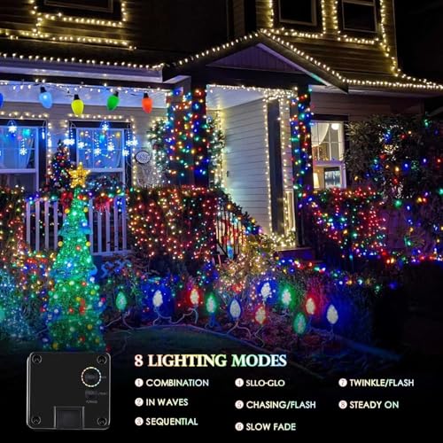 Solar Fairy Lights (Multicolor / 2 Pack-400LED)