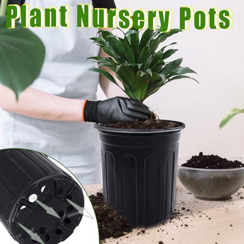 120 Pcs 1 Gallon Plant Nursery Pots (120 Pieces 1 Gallon)