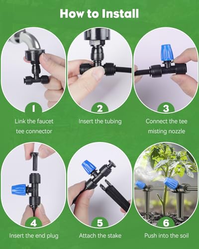 50ft Mist Drip Irrigation Kit