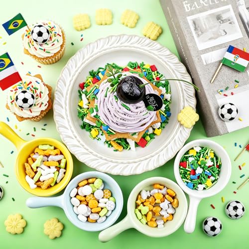 Soccer Sprinkles for Baking Edible (Mix Green)