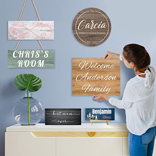 Custom Wood Sign Prsonalized Text Business 3D Home Decor