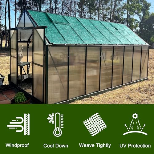 Shade Cloth for Garden (10FTx14FT / 90% Shade-Dark Green)