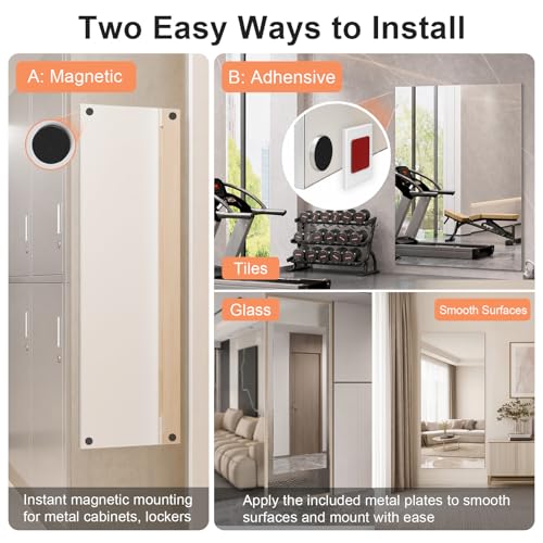 Gym Mirror 48"x24" 2 (Magnetic / 48 x 24 inch)