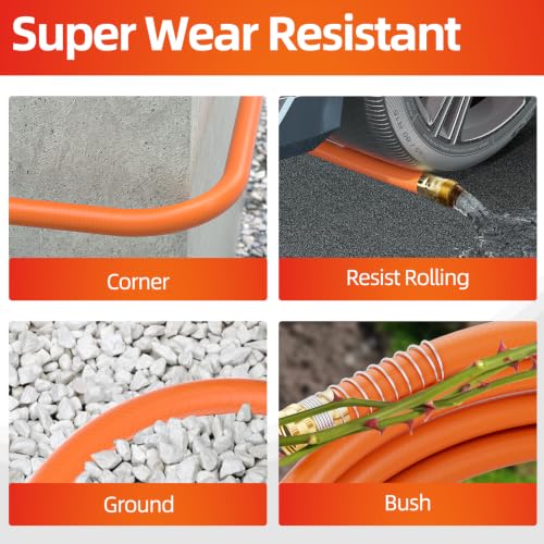 Garden Water Hose 200 ft x 3 (3/4" Orange / 200FT)