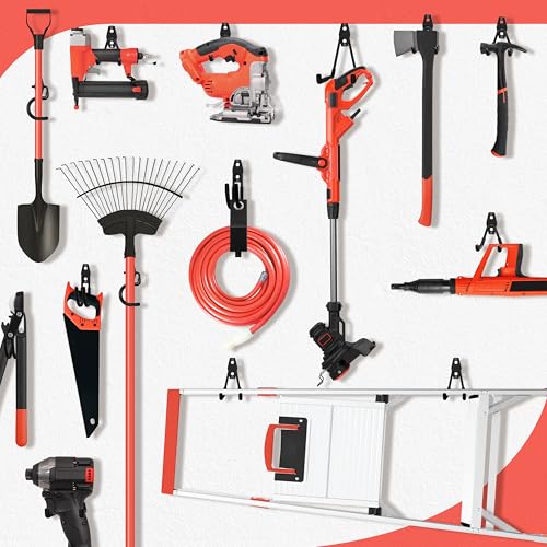 28 Pack Garage Hooks Heavy Duty with Non Slip PVC Coating (Black / 28pack)