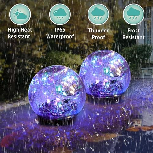 4 Pack 3.9" Solar Garden Lights Outdoor Waterproof (4 Pack / Multicolor)