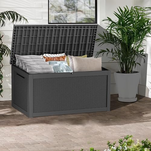 Outdoor Storage Box (Black / 320 Gallon)