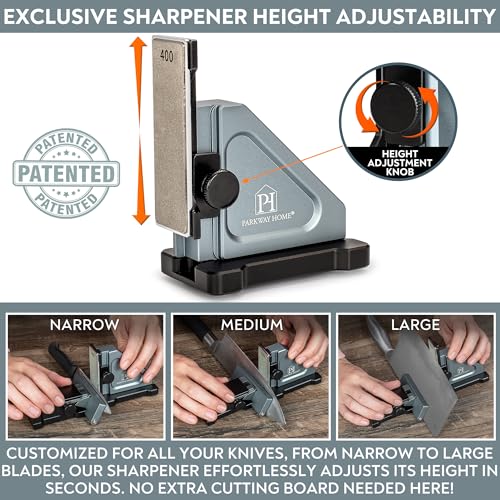 PATENTED ORIGINAL ADJUSTABLE ROLLING KNIFE SHARPENER KIT