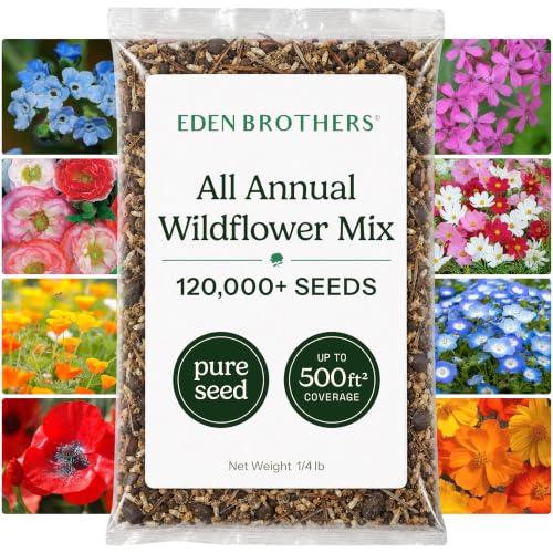 All Annual Wildflower Mixed Seeds for Planting (120000 Count)