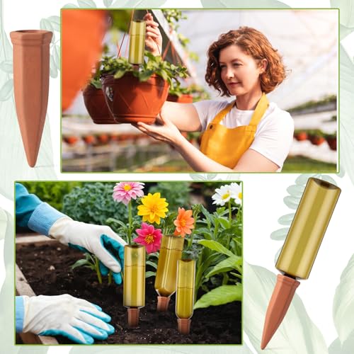 12 Pcs 25oz 34oz Plant Watering Devices Terracotta Spikes (25oz 34oz)