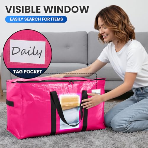 2 Pack Pink Extra Large Moving Bags (2 Count)
