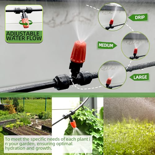 10PCS Push to (10PCS Drip Irrigation Micro Spray Emitters)