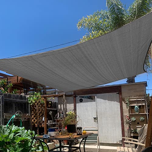 23'X24' Sun Shade Sail Dark Gray Curved Rectangle Customizable