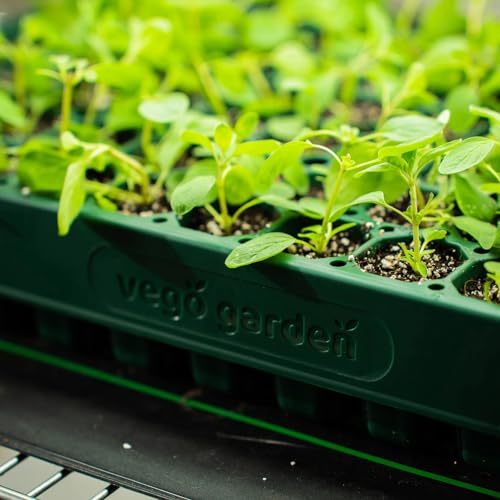 10" x 20" 76 Cells Seed Starter Tray Stackable Seedling Starting Germination Trays for Plants Planting Vegetables Herbs Flowers (3 Pack / 76 Cells Stackable Tray)