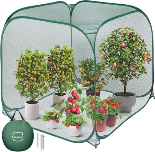 2Pc Pop Up Mesh Plant Cover (Green / 2 pieces)