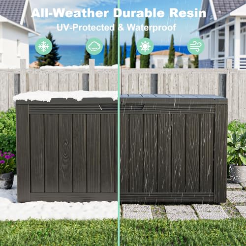 150 Gallon Resin Deck Box (Black / 150 Gallon)