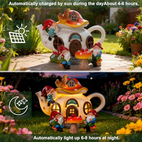 Solar Fairy Garden House Lights (Set)