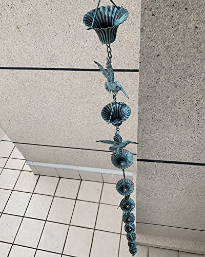 Rain Chain 8.5FT (Blue Bird)
