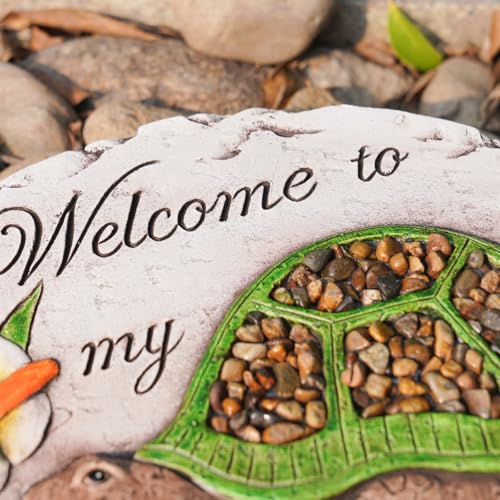 Outdoor Garden Decor Stepping Stones 9.5 * 9.5 * 0.5 Inch (Green)