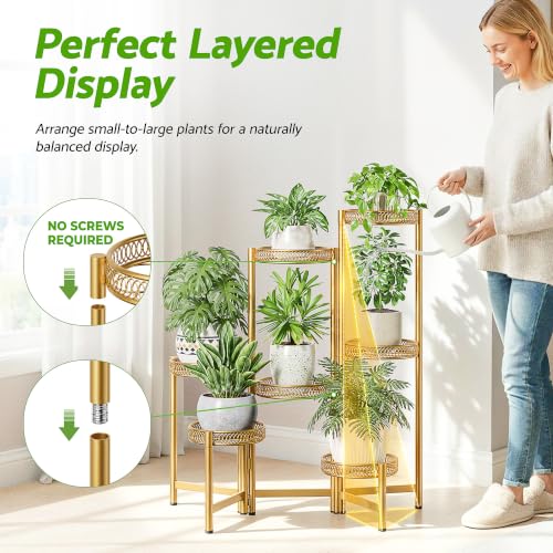Plant Stand Indoor (GoldFlower / 7-tiers)