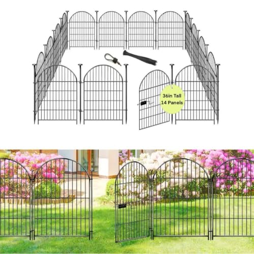 36in Garden Fence with Gate (96 Sq Ft)