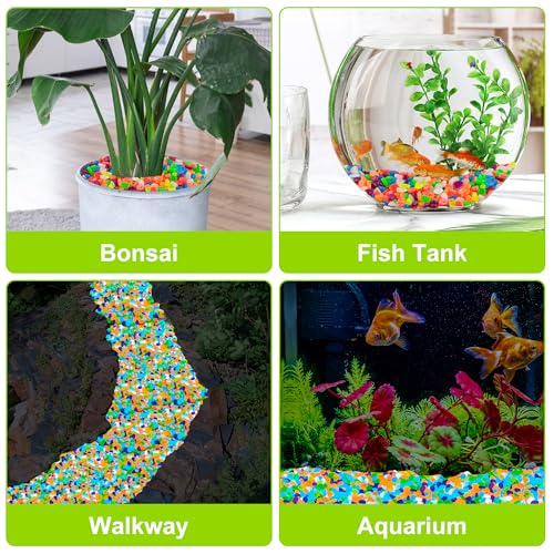 1000pc Glow in The Dark Stones Glow Pebbles for Outdoor Garden Luminous Pebbles Fish Tank Rocks Glow Stones Glowing Rocks Outdoor Luminous Stone for Patio Aquarium Walkway Driveway (1000 Count)