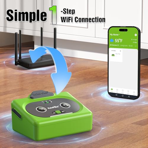 Direct WiFi Connection Smart Auto Plant Waterer Indoor Drip Irrigation System Kit Local Storage Memory (green-WiFi / Direct WiFi APP Control)