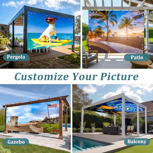 Custom Design Patio & Gazebo Backdrop Screen (Customized Size / Customized Design)