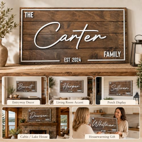 Personalized Family Name Sign (Large)