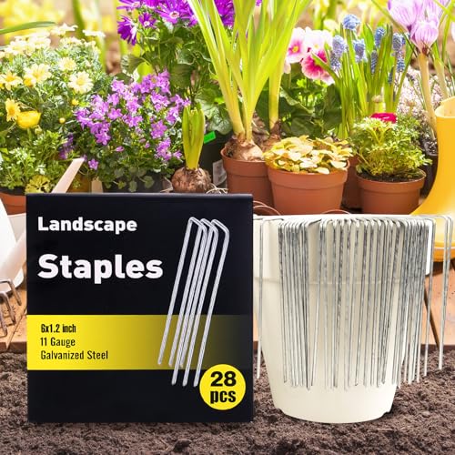 28 Pack Landscape Staples 6 Inch (6 Inch)