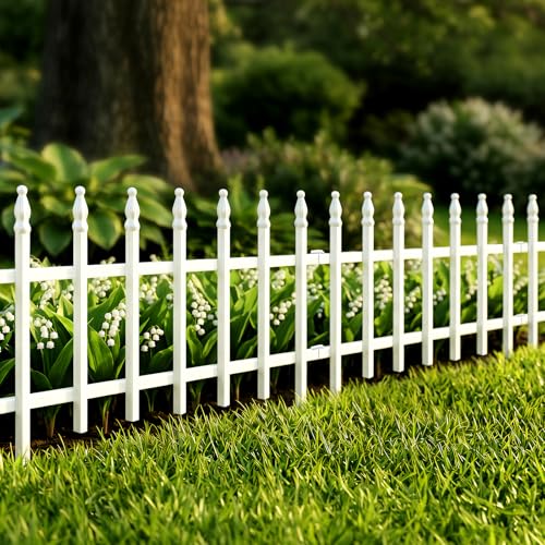 18"H x 22"W Decorative Metal Garden Border Fence (13.76 Sq Ft)